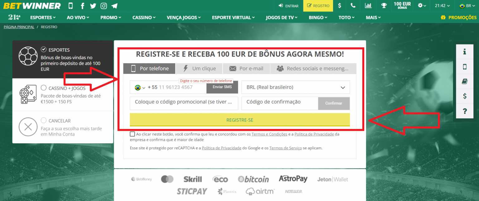 Como registrar uma conta Betwinner ᐉ Betwinner entrar no Brasil